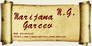 Marijana Garčev vizit kartica